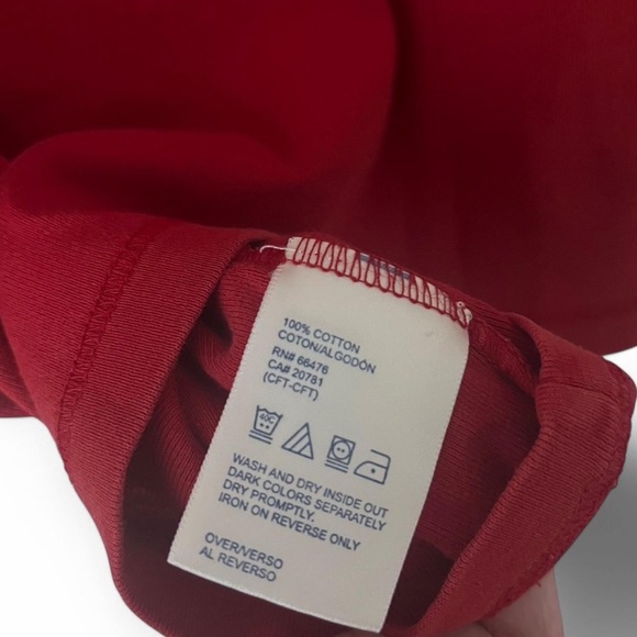 Classic Red Tommy Hilfiger V-Neck Women's Top - Picture 4 of 4